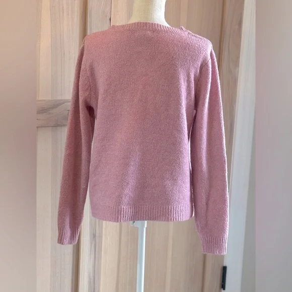 Cupcakes and Cashmere Anthropologie Pink Heart Sweater. Women’s Sz-L EUC - Picture 4 of 7